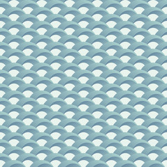 Japanese wave seamless pattern.