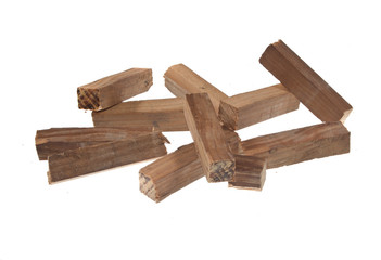 firewood isolated on white background