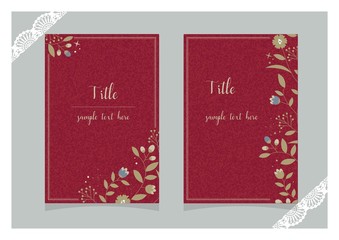 エレガントなカードのセット