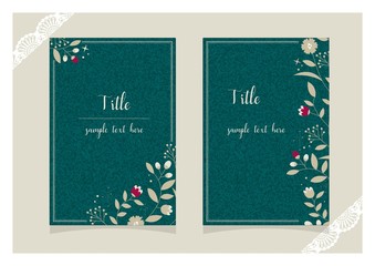 エレガントなカードのセット