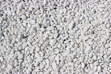 Texture of white stone gravel texture