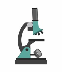 Microscope flat icon