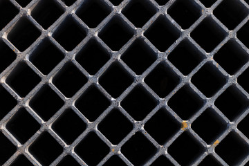Top view of metal grid