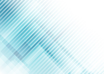 Abstract geometric shapes on blue background