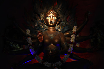 Fototapeta na wymiar IMAGE OF HINDU GODDESS DURGA