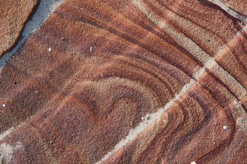 ground with tiles of natural red sandstone - texture picture