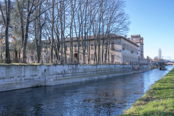 ancient villa and its park on Naviglio bank, Robecco sul Naviglio