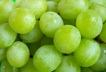 Background from fresh green grapes