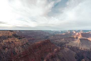 Grand Canyon American Southwest Landscape Rocky Formation Scenery Natural Sunrise