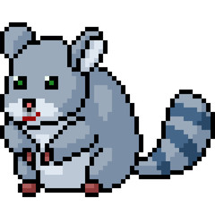 vector pixel art rodent pet