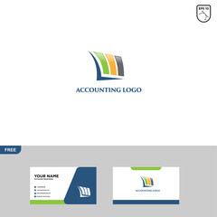 Accounting Logo Template and Business Card