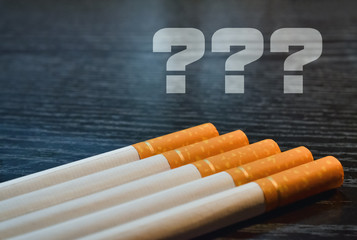 Closeup of cigarettes