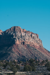 Fototapeta na wymiar American Southwest Landscape Striations Rock Sediment Canyon