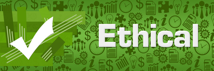 Ethical Green Business Texture Stroked Stripes 