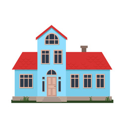 Family house vector illustration