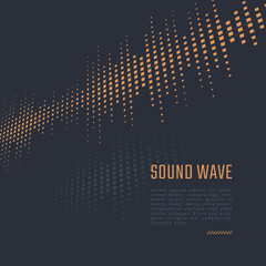 Vector equalizer background. Music poster. Sound wave 