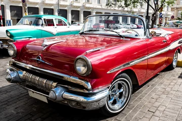Foto op Canvas Oldtimer Cabrio in Havanna © dietwalther