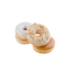 Donut or Assorted donuts on a background.