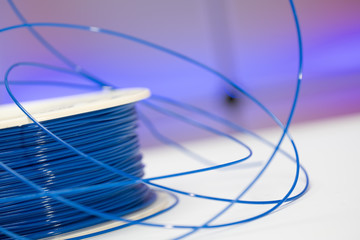 Spools of plastic filaments for 3D Printer