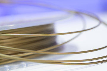 Spools of plastic filaments for 3D Printer