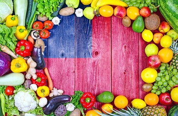 Fresh fruits and vegetables from Samoa