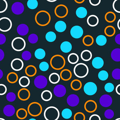 Rounds and circles Seamless vector EPS 10  geometric pattern.