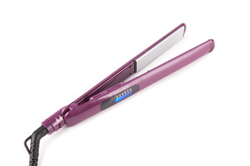 Hair straightener isolated
