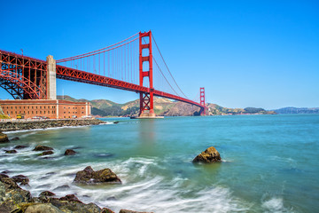Long Exposure of Golden Gate Bridge in San Francisco
