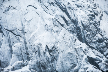 Close-up texture snow mountain