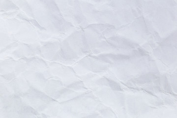 Crumpled white recycled paper background for business communication and education concept design.