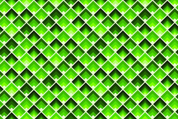Green seamless rhombus pattern. Geometric tile in lime color.