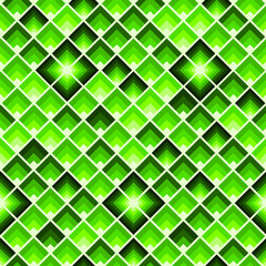Fototapeta na wymiar Lozenges seamless pattern. Modern UFO green colored geometric tile texture.