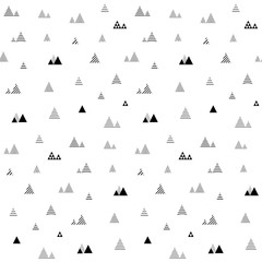 Abstract seamless pattern with little triangles repeat.