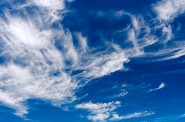 Cloudy sky in summer time