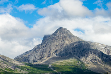 Fototapeta premium Clouds over mountains, Norway