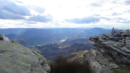 view after climbing mountain