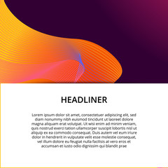 Banner background design. Colored modern abstract template