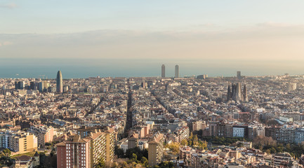 Skyline von Barcelona Spanien Europa