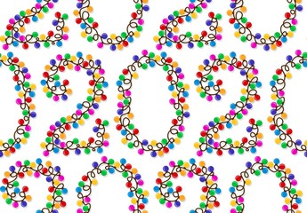 Background with New Year symbol.