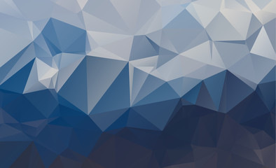 Blue Light Polygonal Low polygon Triangle Pattern Background