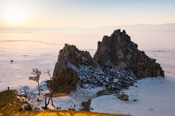 Cape Burkhan on Olkhon Island at Baikal Lake