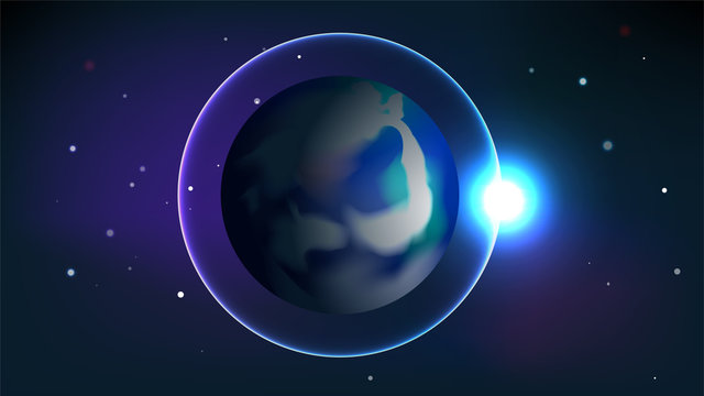 Earth and Universe background
