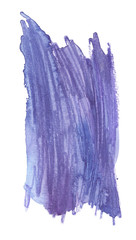 Vertical purple backdrop with scribbled texture painted in watercolor and pencil on clean white background