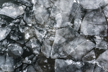 abstract floating ice