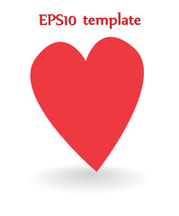 Heart shape. Heart vector. Hand drawn icon. Trendy heart isolated on white background.