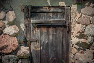 Old wooden door