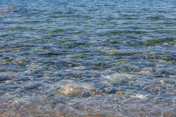 Crystal sea water background