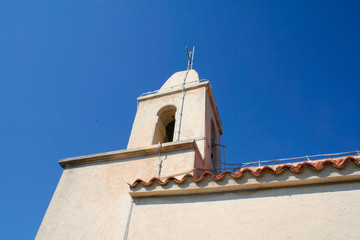 Church on the Tribunje, Croatia, view from ground level