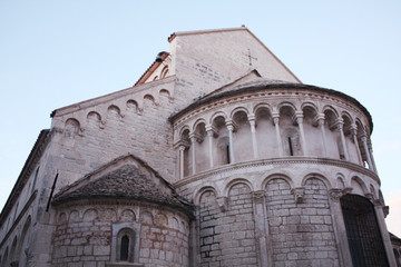 Obraz premium The Church of St. Chrysogonus. Zadar. Croatia. Romanesque style. Details