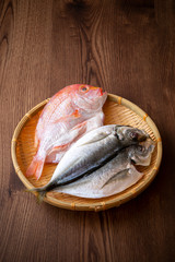 アジと鯛の開き